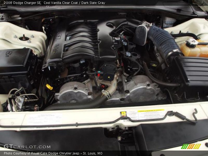 Cool Vanilla Clear Coat / Dark Slate Gray 2008 Dodge Charger SE