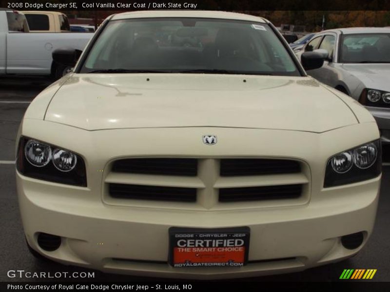 Cool Vanilla Clear Coat / Dark Slate Gray 2008 Dodge Charger SE