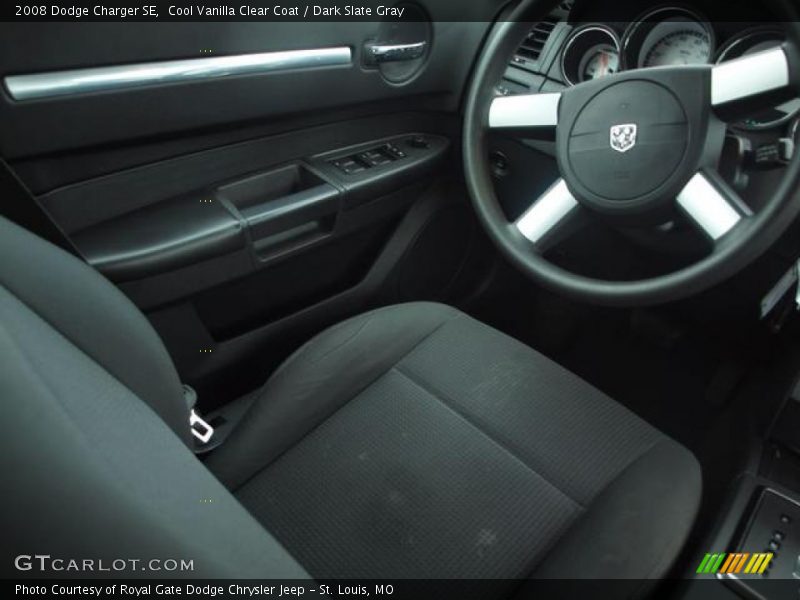 Cool Vanilla Clear Coat / Dark Slate Gray 2008 Dodge Charger SE