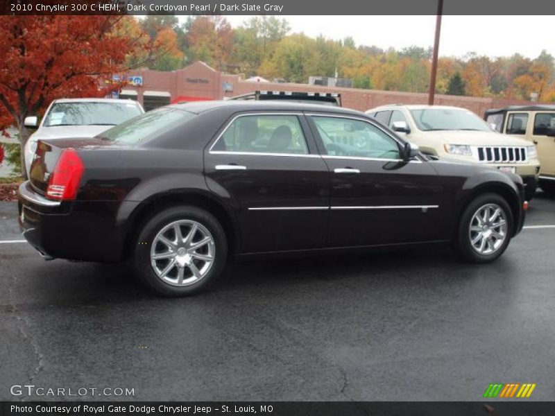 Dark Cordovan Pearl / Dark Slate Gray 2010 Chrysler 300 C HEMI