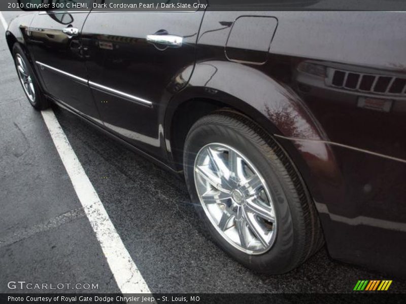 Dark Cordovan Pearl / Dark Slate Gray 2010 Chrysler 300 C HEMI