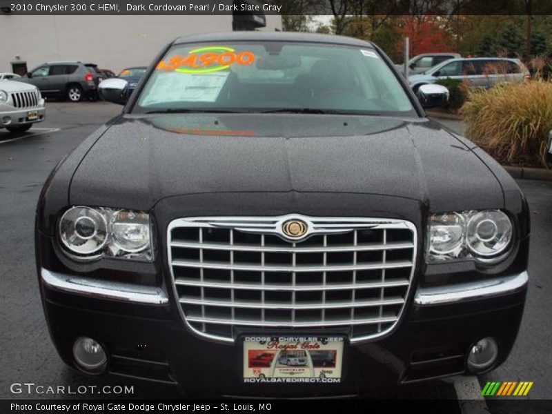 Dark Cordovan Pearl / Dark Slate Gray 2010 Chrysler 300 C HEMI