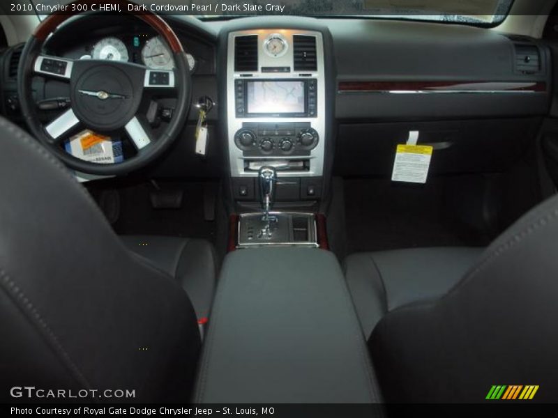 Dark Cordovan Pearl / Dark Slate Gray 2010 Chrysler 300 C HEMI