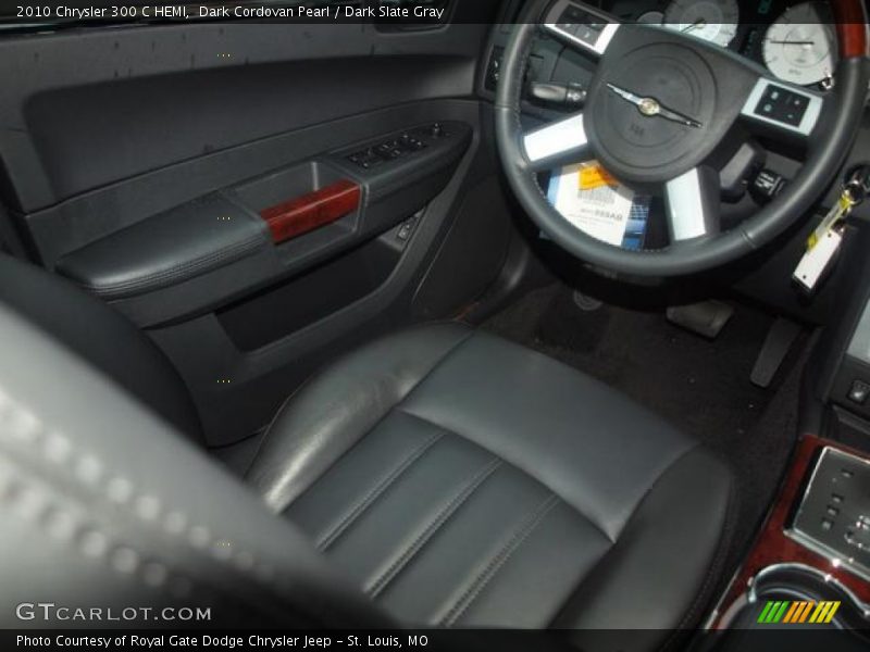 Dark Cordovan Pearl / Dark Slate Gray 2010 Chrysler 300 C HEMI