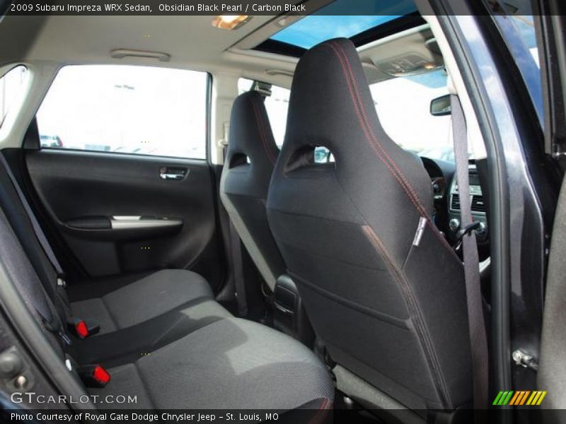  2009 Impreza WRX Sedan Carbon Black Interior
