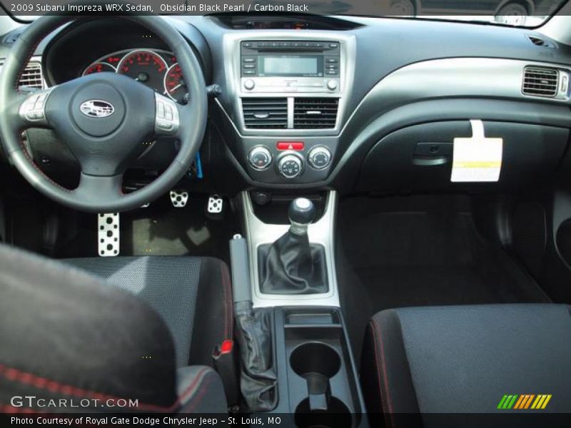 Dashboard of 2009 Impreza WRX Sedan