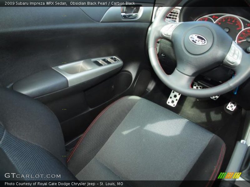 Obsidian Black Pearl / Carbon Black 2009 Subaru Impreza WRX Sedan