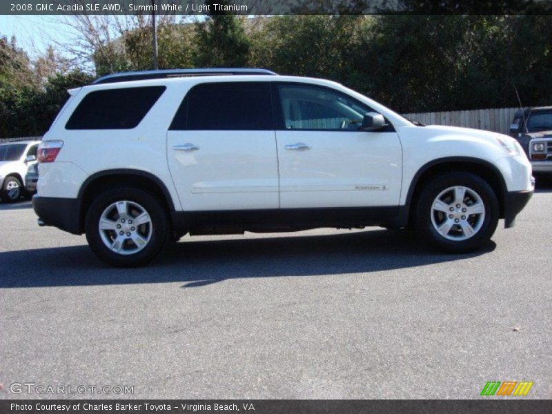 Summit White / Light Titanium 2008 GMC Acadia SLE AWD