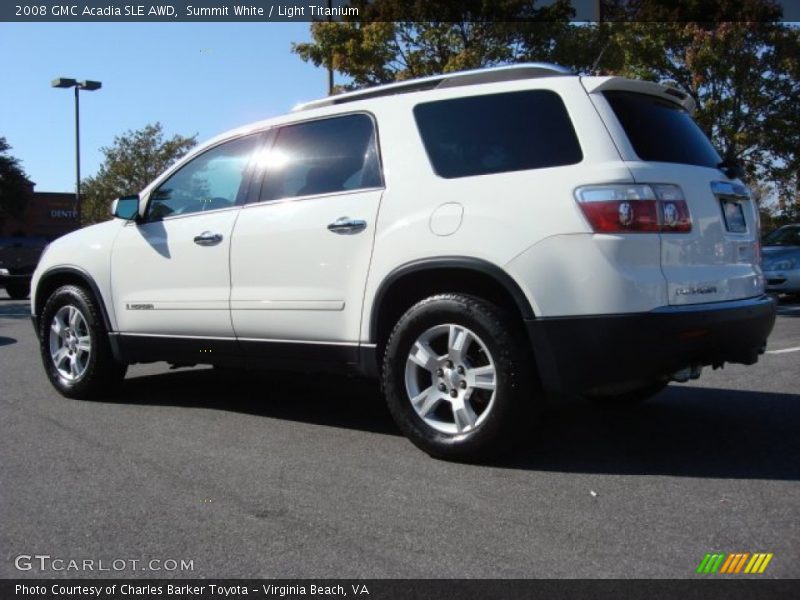 Summit White / Light Titanium 2008 GMC Acadia SLE AWD