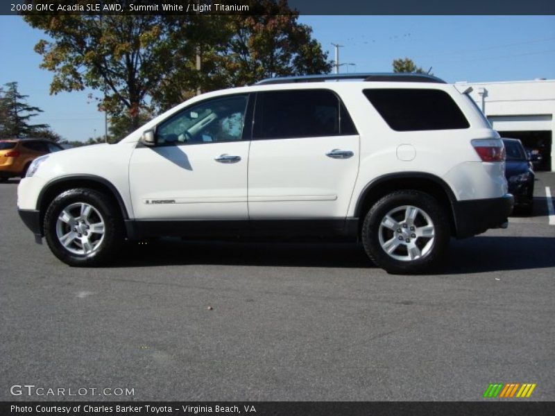 Summit White / Light Titanium 2008 GMC Acadia SLE AWD