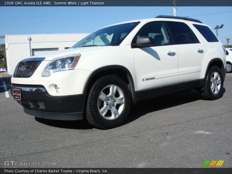 Summit White / Light Titanium 2008 GMC Acadia SLE AWD