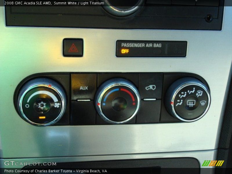 Summit White / Light Titanium 2008 GMC Acadia SLE AWD