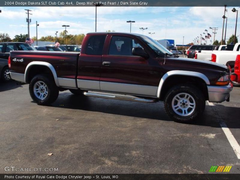 Deep Molten Red Pearl / Dark Slate Gray 2004 Dodge Dakota SLT Club Cab 4x4