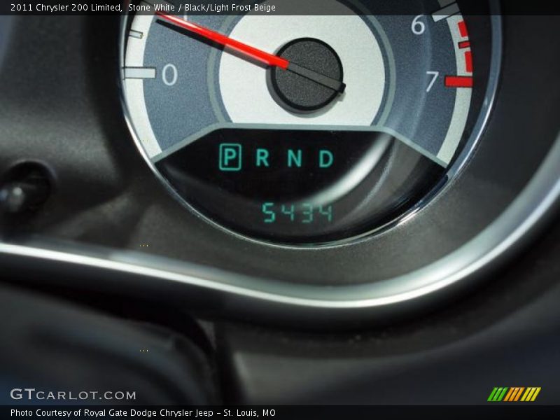 Stone White / Black/Light Frost Beige 2011 Chrysler 200 Limited