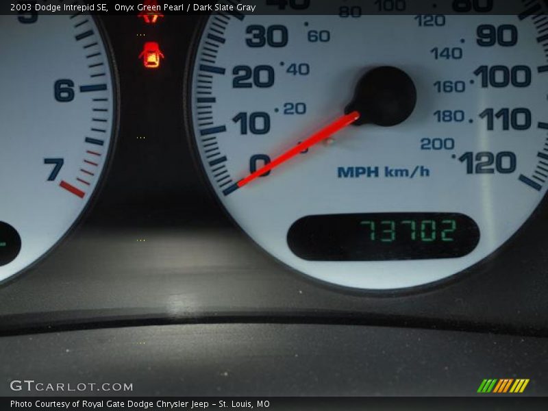 Onyx Green Pearl / Dark Slate Gray 2003 Dodge Intrepid SE