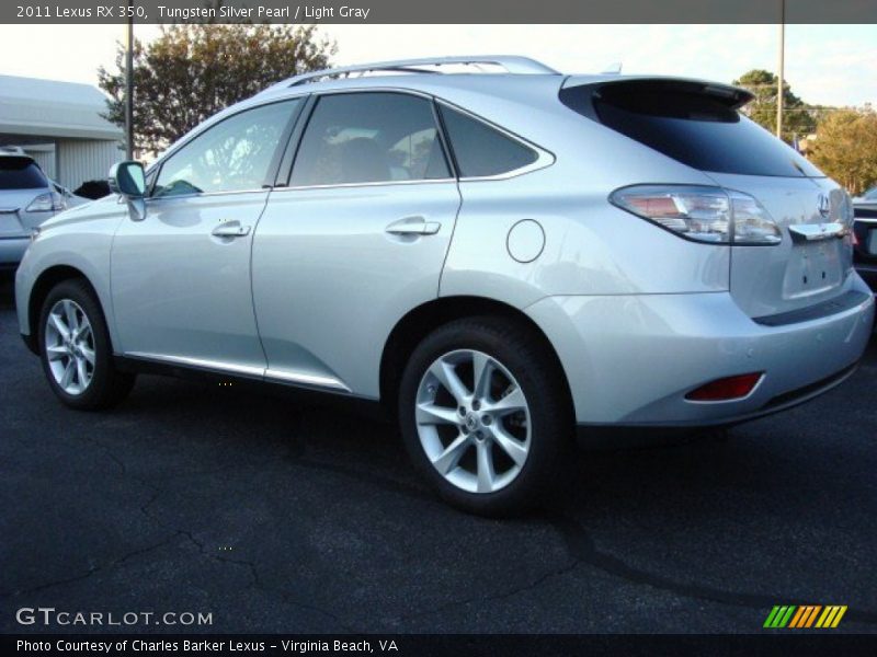 Tungsten Silver Pearl / Light Gray 2011 Lexus RX 350