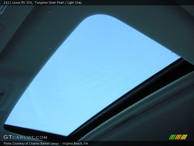 Tungsten Silver Pearl / Light Gray 2011 Lexus RX 350