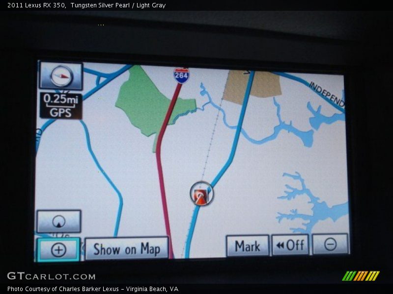 Navigation of 2011 RX 350