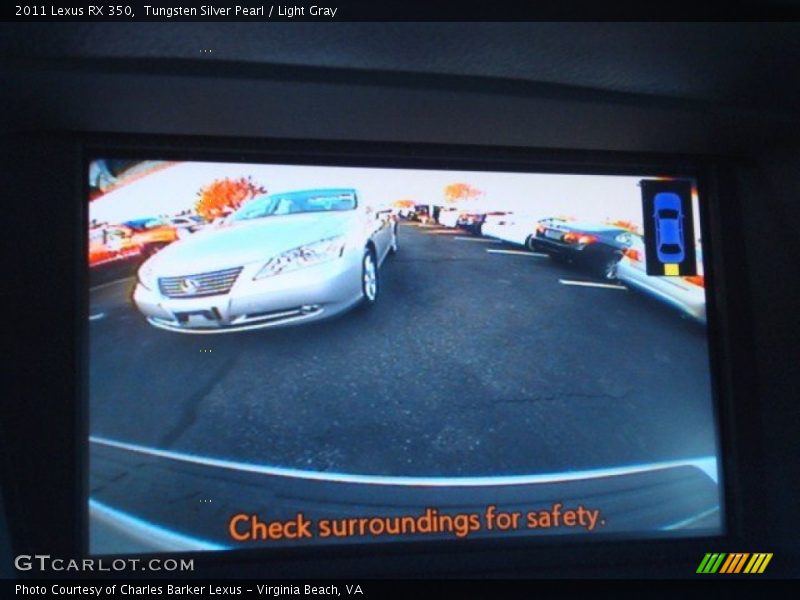Tungsten Silver Pearl / Light Gray 2011 Lexus RX 350