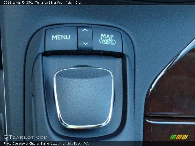 Tungsten Silver Pearl / Light Gray 2011 Lexus RX 350