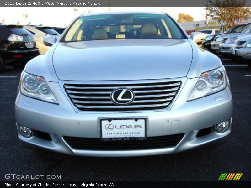 Mercury Metallic / Black 2010 Lexus LS 460 L AWD