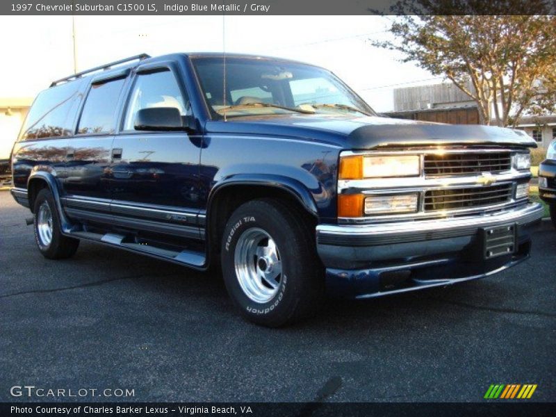 Indigo Blue Metallic / Gray 1997 Chevrolet Suburban C1500 LS