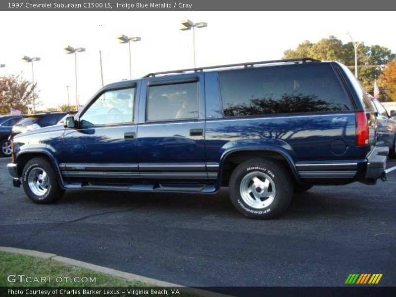 Indigo Blue Metallic / Gray 1997 Chevrolet Suburban C1500 LS
