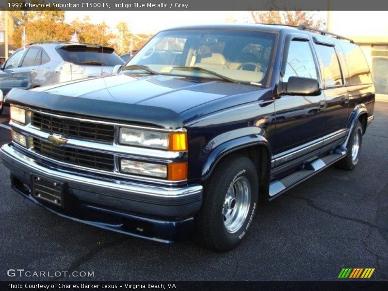 Indigo Blue Metallic / Gray 1997 Chevrolet Suburban C1500 LS