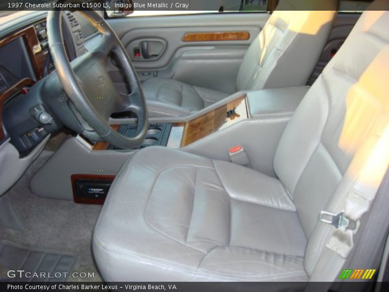 Indigo Blue Metallic / Gray 1997 Chevrolet Suburban C1500 LS