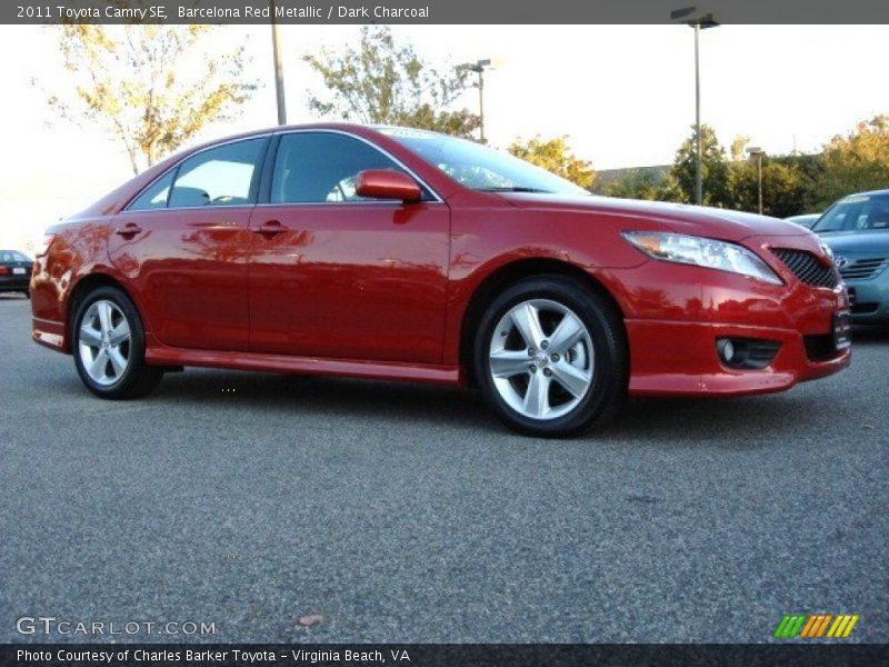 Barcelona Red Metallic / Dark Charcoal 2011 Toyota Camry SE