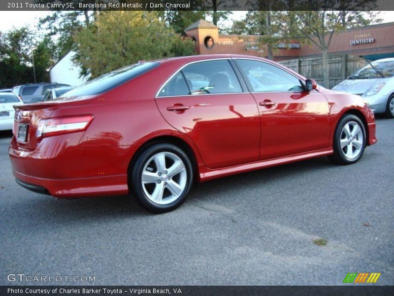 Barcelona Red Metallic / Dark Charcoal 2011 Toyota Camry SE