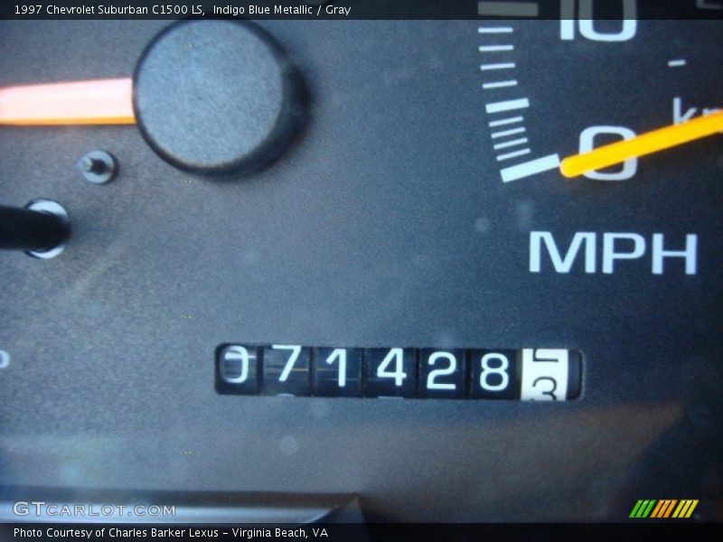 Indigo Blue Metallic / Gray 1997 Chevrolet Suburban C1500 LS
