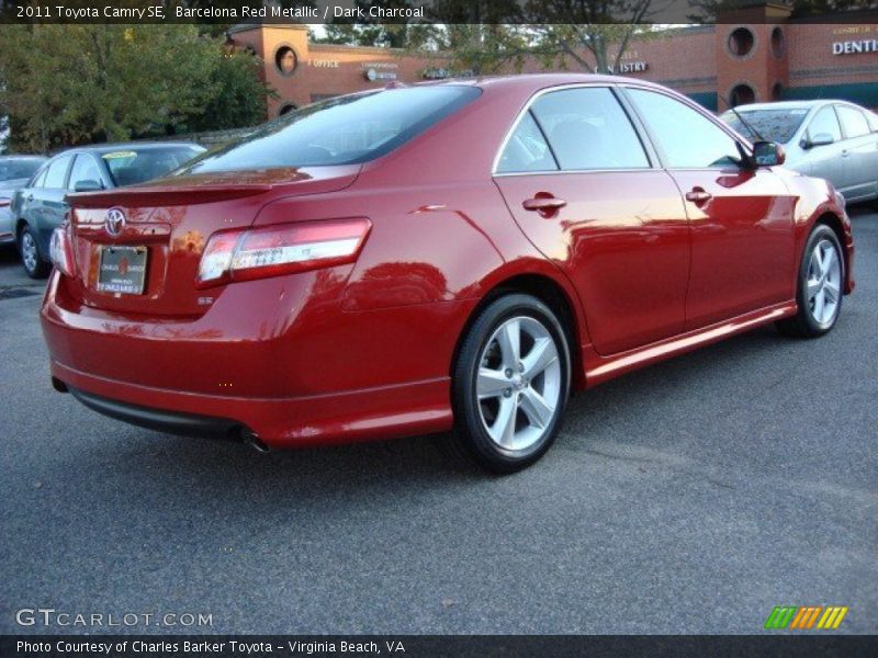 Barcelona Red Metallic / Dark Charcoal 2011 Toyota Camry SE