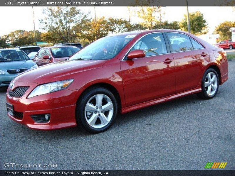 Barcelona Red Metallic / Dark Charcoal 2011 Toyota Camry SE