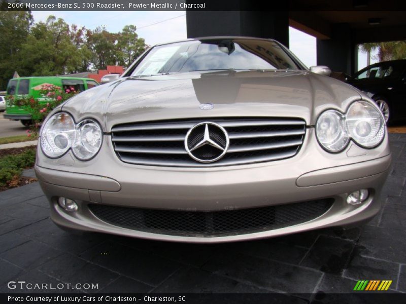 Pewter Metallic / Charcoal 2006 Mercedes-Benz SL 500 Roadster