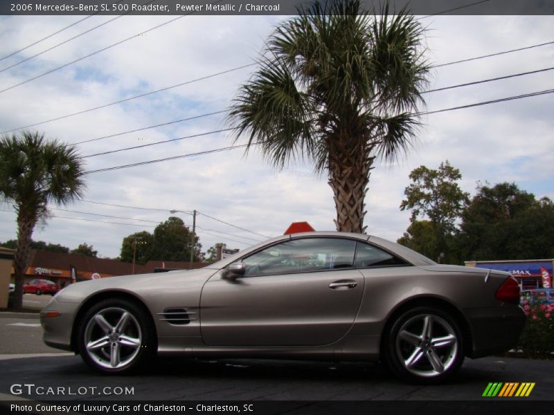 Pewter Metallic / Charcoal 2006 Mercedes-Benz SL 500 Roadster