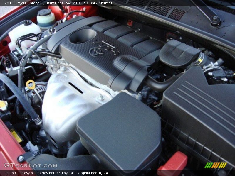 Barcelona Red Metallic / Dark Charcoal 2011 Toyota Camry SE