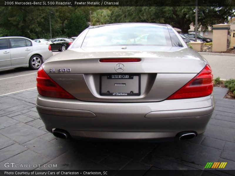 Pewter Metallic / Charcoal 2006 Mercedes-Benz SL 500 Roadster