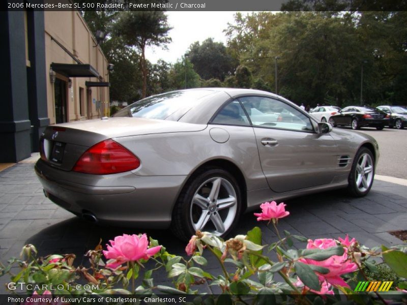 Pewter Metallic / Charcoal 2006 Mercedes-Benz SL 500 Roadster