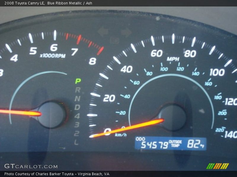 Blue Ribbon Metallic / Ash 2008 Toyota Camry LE