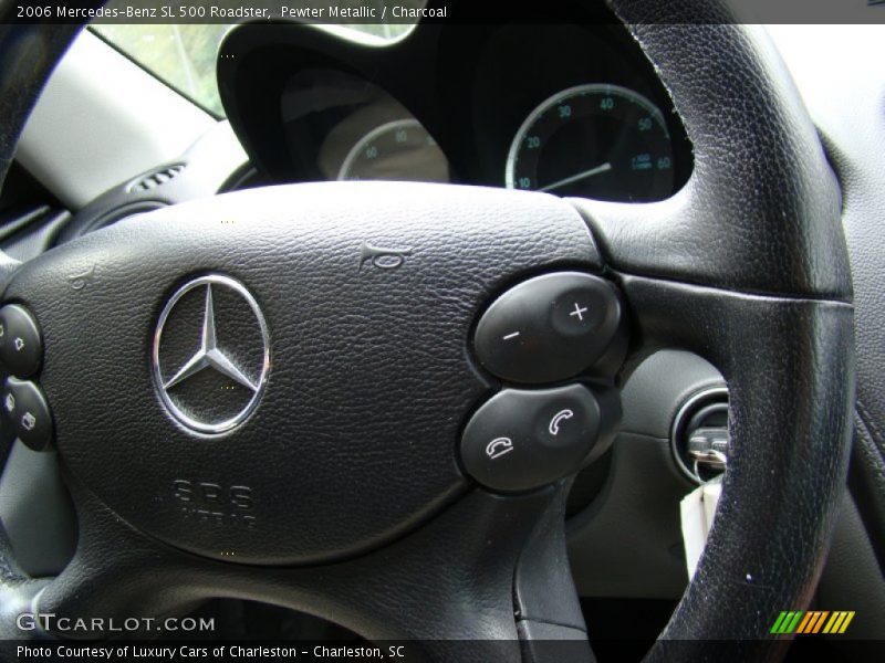 Pewter Metallic / Charcoal 2006 Mercedes-Benz SL 500 Roadster