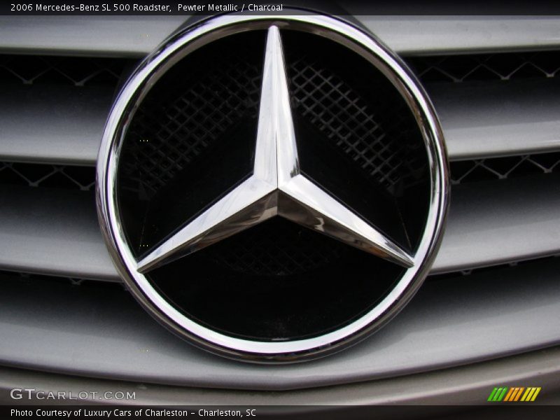 Pewter Metallic / Charcoal 2006 Mercedes-Benz SL 500 Roadster