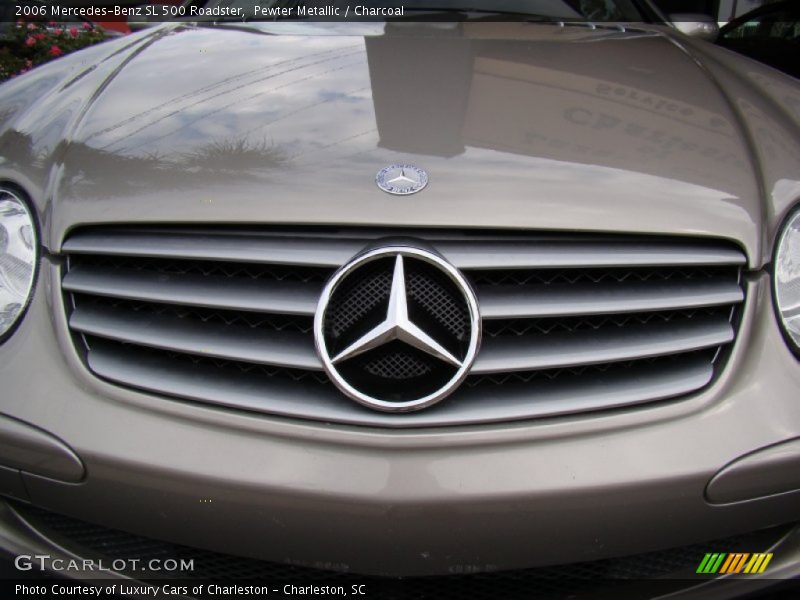 Pewter Metallic / Charcoal 2006 Mercedes-Benz SL 500 Roadster