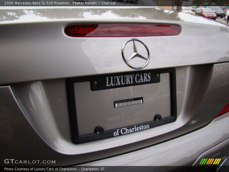 Pewter Metallic / Charcoal 2006 Mercedes-Benz SL 500 Roadster