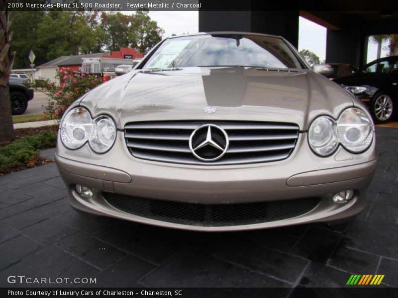 Pewter Metallic / Charcoal 2006 Mercedes-Benz SL 500 Roadster