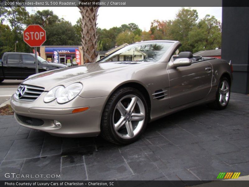 Pewter Metallic / Charcoal 2006 Mercedes-Benz SL 500 Roadster