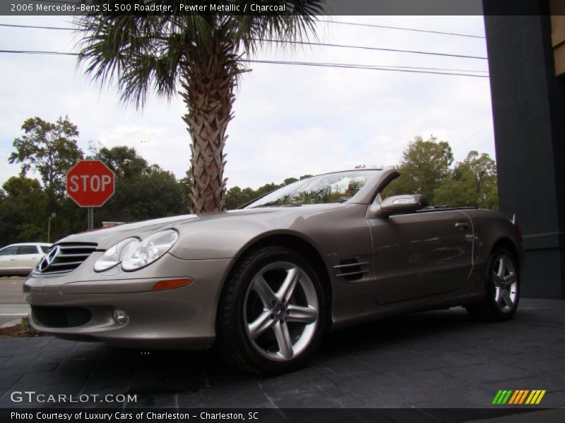 Pewter Metallic / Charcoal 2006 Mercedes-Benz SL 500 Roadster