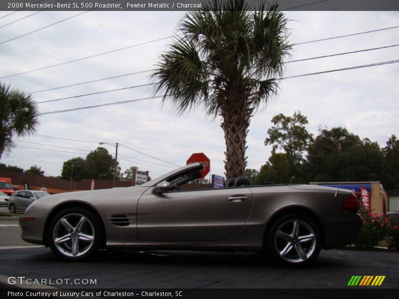 Pewter Metallic / Charcoal 2006 Mercedes-Benz SL 500 Roadster