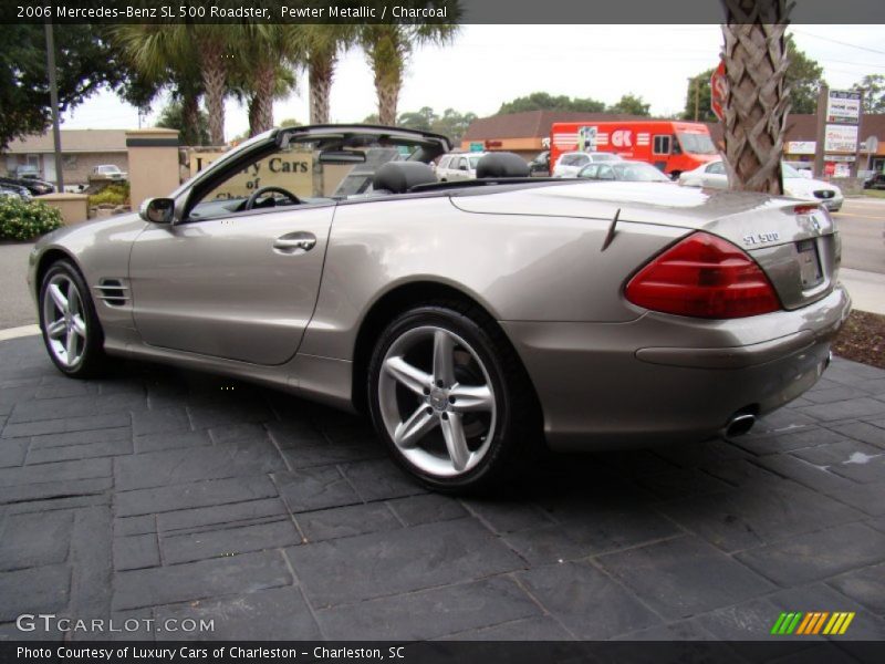 Pewter Metallic / Charcoal 2006 Mercedes-Benz SL 500 Roadster