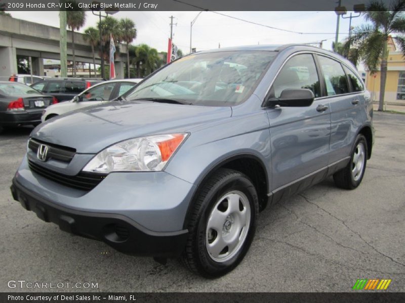 Glacier Blue Metallic / Gray 2009 Honda CR-V LX